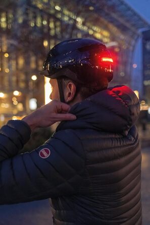 Велошолом ABUS Purl-Y ACE з LED-підсвіткою для електровелосипеда, NTA шолом для дорослих і підлітків, розмір L (57-61 см), темно-синій