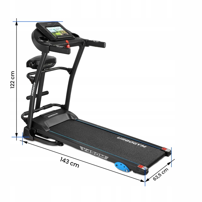 Електрична бігова доріжка Urbogym V450M (до 120 кг)