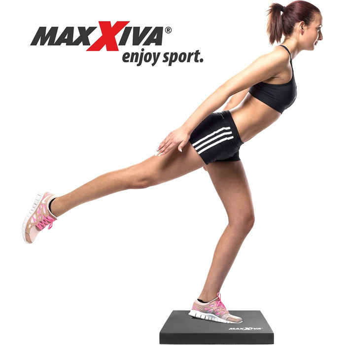 Балансувальний килимок MAXXIVA 50x40x6 см, чорний – для фітнесу, йоги, пілатесу, фізіотерапії