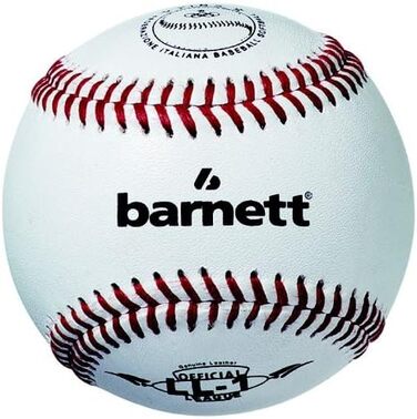 Бейсбольний м'яч BARNETT LL-1 для тренувань і змагань, 9'', 12 шт.