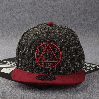 Дитяча кепка-бейсболка Belsen Hip-Hop з трикутним візерунком, чорна, універсальний розмір