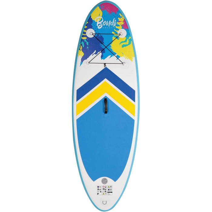 Дитяча SUP-дошка John Bondi Aquatic 52500, багатобарвна, набір для стоячого веслування