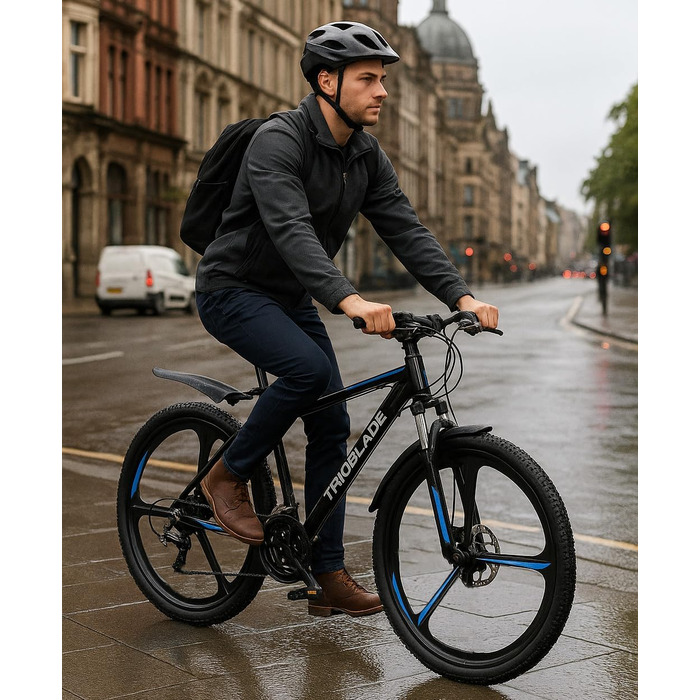 Гірський велосипед MTB 24 дюйми, 21 швидкість Shimano, Hardtail з амортизатором, дискові гальма, чорно-червоний