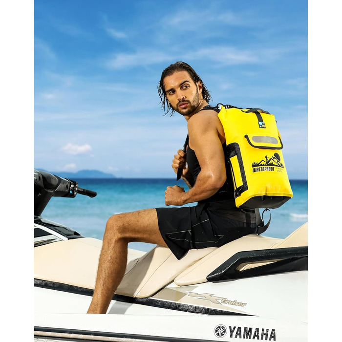 Водонепроникний рюкзак IDRYBAG Dry Bag 20L/30L/40L - плавучий, жовтий
