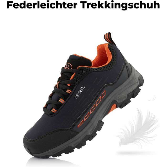 Черевики для хайкінгу жіночі та чоловічі, водонепроникні трекінгові черевики, чорний, зелений (36 EU, темно-синій, помаранчевий)