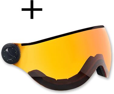 Гірськолижний шолом Black Crevice Arlberg з 2 візорами, розмір M/L (58-61 см), чорний
