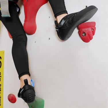 Жіночі скельні туфлі для початківців, для боулдерингу, легкі, для залу, дитячі (38 EU, чорні)