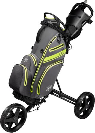 Сумка для гольфу Wilson WS EXO Dry Stand Bag, сіра/жовта/срібна