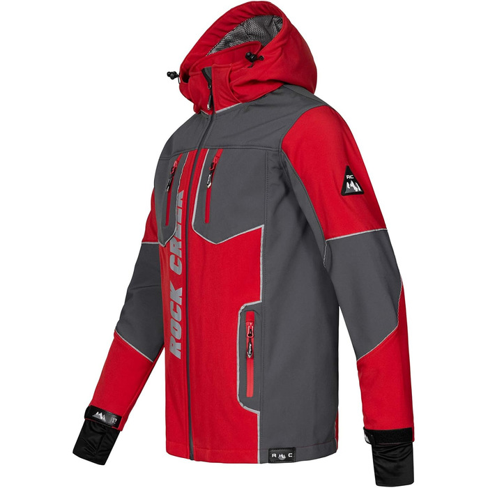 Чоловіча куртка Rock Creek Softshell для активного відпочинку та аутдору, модель H-237, червона, розмір L