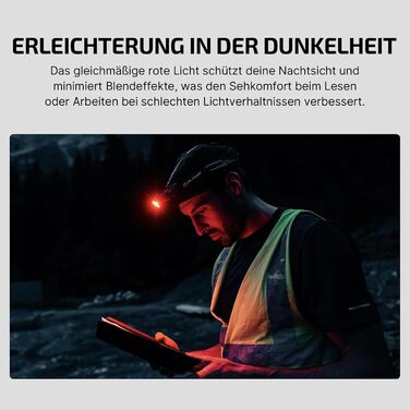 OLIGHT Perun 3: Потужна ліхтар-на-лоб LED з перезаряджанням, 3000 люмен, 7 режимів, сенсор, червоне світло, водонепроникний IP68, для кемпінгу, риболовлі, полювання, чорний