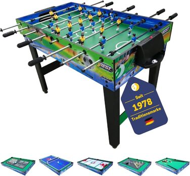 Ігровий стіл 10 в 1 Best Sporting: настільний футбол, аерохокей, більярд, теніс для дітей та дорослих, мультиігровий, 122x60x81,5 см, кольоровий