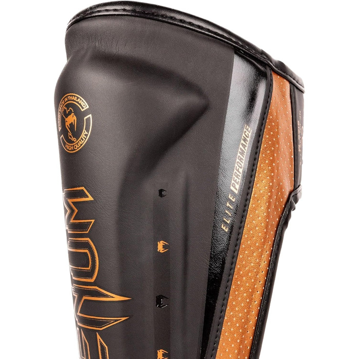 Захист гомілки Venum Elite Evo чорний/бронзовий, розмір L