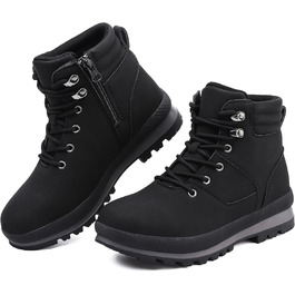 Черевики для туризму та роботи для жінок, чорні, 40.5 EU, водонепроникні, високі, на шнурівці, легкі, антиковзаючі