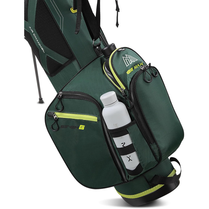 Сумка для гольфу Big Max Heaven 7 G Standbag Forestgreen-Lime з підставкою