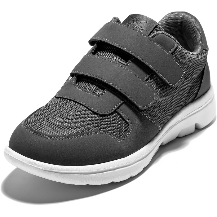 Чоловічі кросівки JOMIX з клямкою, легкі спортивні взуття, дихаючі, для бігу по вулицях, розмір 42 EU, сірий колір