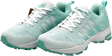 Кросівки для бігу та повсякденного носіння для жінок та чоловіків, спортивні кросівки, модель Outdoor, розмір 36 EU, колір білий м'ятний