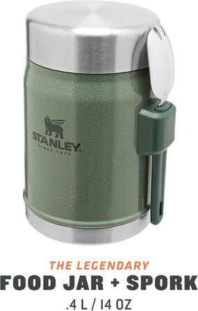 Термос Stanley Classic Legendary 1 л – зберігає тепло/холод 24 години та термоконтейнер для їжі з ложкою 400 мл