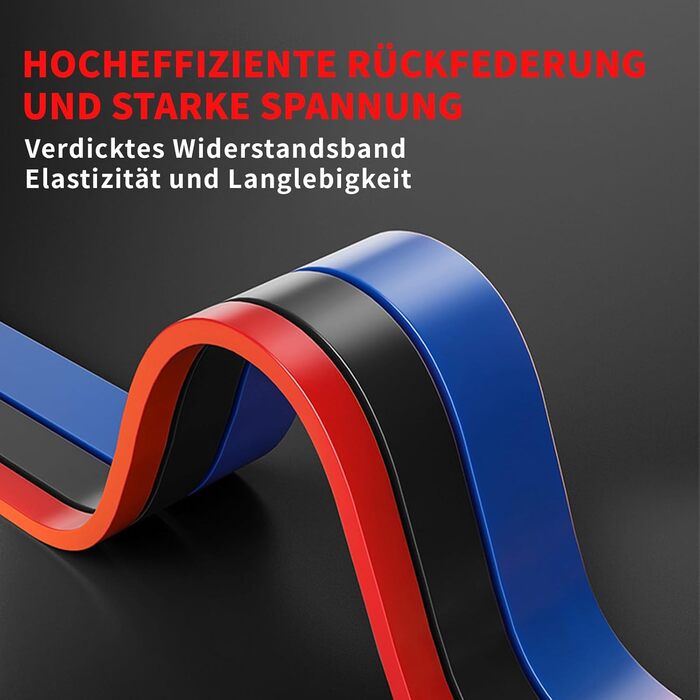 Набір еластичних стрічок KiwiPower – стрічки опору з 6 рівнями, дверний анкер, ручки та сумка – фітнес-стрічки для силових тренувань, підтягувань, йоги, пілатесу, кросфіту, фізіотерапії
