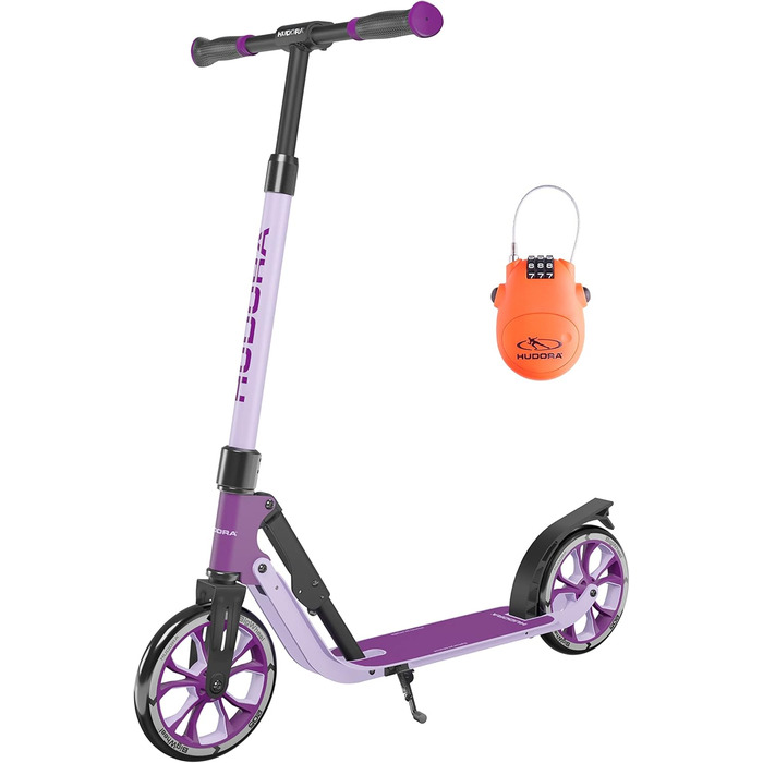 Самокат HUDORA BigWheel 205 Advanced з тросовим замком