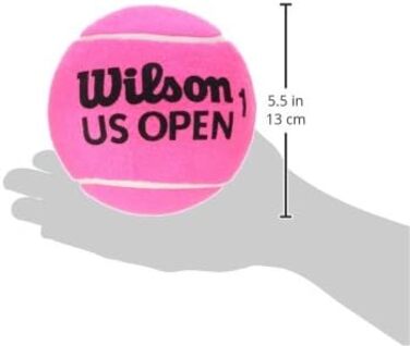 Тенісний м'яч Wilson US Open Mini Jumbo 12 см рожевий, збільшений розмір