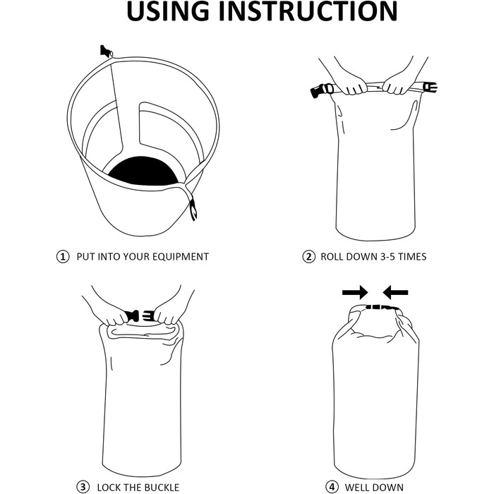 Водонепроникний мішок Dry Bag 30L з регульованим плечовим ременем. Ідеально для каякінгу, сплаву, туризму, кемпінгу та сноубордингу. Жовтий колір