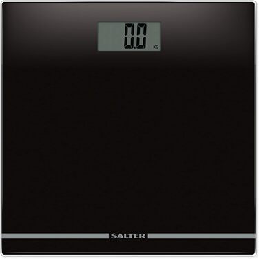 Цифрова вага для ванної Salter 9205 BK3R, скляна платформа, LCD, 180 кг, чорна