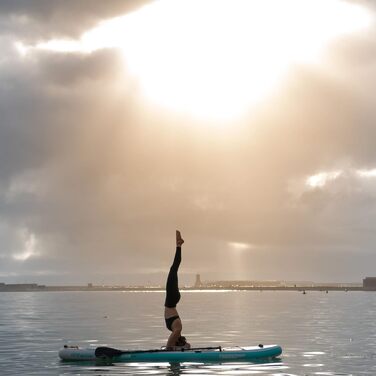 Надувна SUP-дошка для йоги THURSO SURF Tranquility 325×86×15 см, комплект: весло з карбоновим держаком, 3 плавці, швидкознімний ремінець, насос, рюкзак