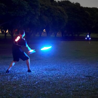 Летаючий диск TOSY з RGB-підсвічуванням 108 LED (Червоний) – для дітей та дорослих, водонепроникний, перезаряджуваний, для активного відпочинку