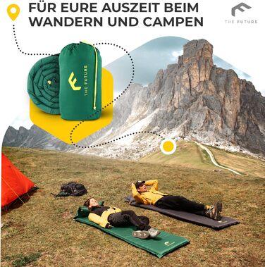 Isomatte самонадувна The Future Air Bender Comfort, 5 см, сіра, для кемпінгу та відпочинку на природі