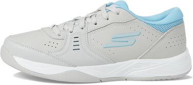 Кросівки для піклболу Skechers Viper Court Smash для залів та вулиці, жіночі, сірі (розмір 36 EU), комфортна посадка