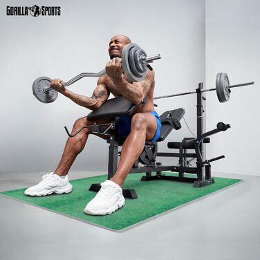 GORILLA SPORTS захисні EVA килимки 60x60x1,2 см, набір 6 шт, антиковзкі, для фітнесу, підлоги, тренажерного залу, басейну