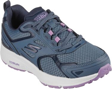 Кросівки жіночі Skechers Go Run Consistent сині шкіряні з фіолетовою окантовкою 36.5 EU