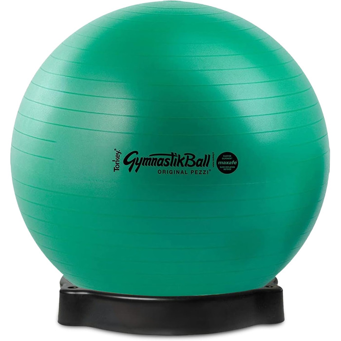 PEZZI Pezziball MAXAFE: фітбол з підставкою, 65 см, зелений