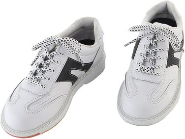 Жіночі боулінгіві туфлі. Спортивні, легкі, з м'якою шкірою, шнуровка, мода, розмір 38 EU, білі