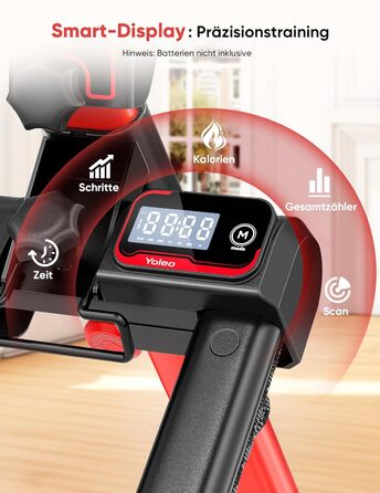 Сходи-степер YOLEO з регульованим опором для дому, складаний, 3 режими тренування, компактний кардіо-тренажер, великі платформи, 90% зібраний, з ручкою