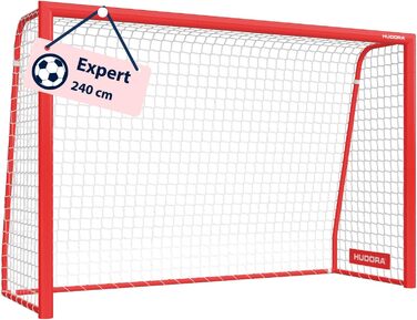 Ворота для футболу HUDORA Expert - великі вуличні ворота для дітей та дорослих, 240 x 160 см