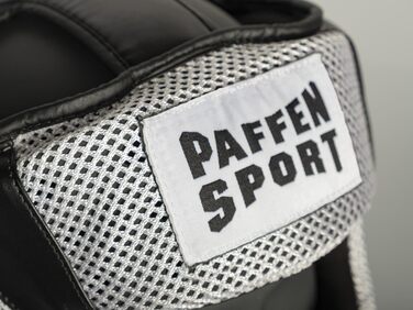 Захист голови Paffen Sport Star MESH для спарингу – Легкий та міцний, для боксу, муай-тай, кікбоксингу. Чорний/Білий S/M