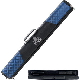 Чохол для більярдних куль KONLLEN: 6 відділень, ручна робота, 2 кишені для бут, 4 аксесуари, 6 кольорів (блакитний)