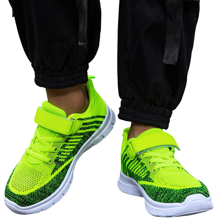 Дитячі спортивні кросівки для залу та фітнесу, зелені, розмір 40 EU, на липучці