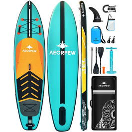 Надувні SUP дошки для дорослих та підлітків, 88.9 см, професійного рівня. Комплект з аксесуарами для веслування на SUP дошці.
