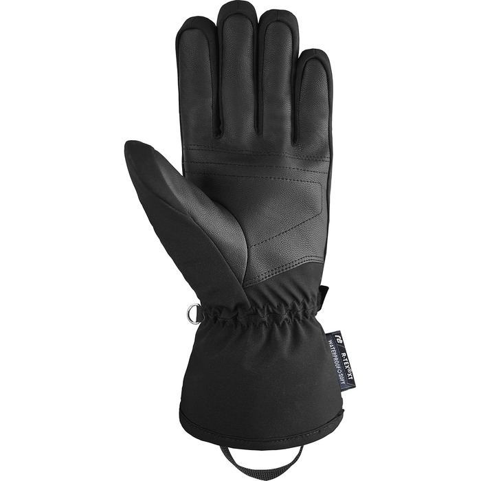 Жіночі гірськолижні рукавички Reusch Softshell, водонепроникні та теплі (чорно-сірі, розмір 7.5)