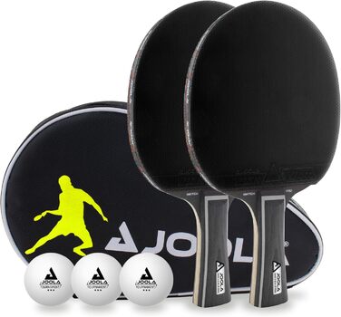 Набір для настільного тенісу JOOLA DUO PRO Single: ракетка, м'ячі, чохол, сітка, ITTF сертифікат, чорний