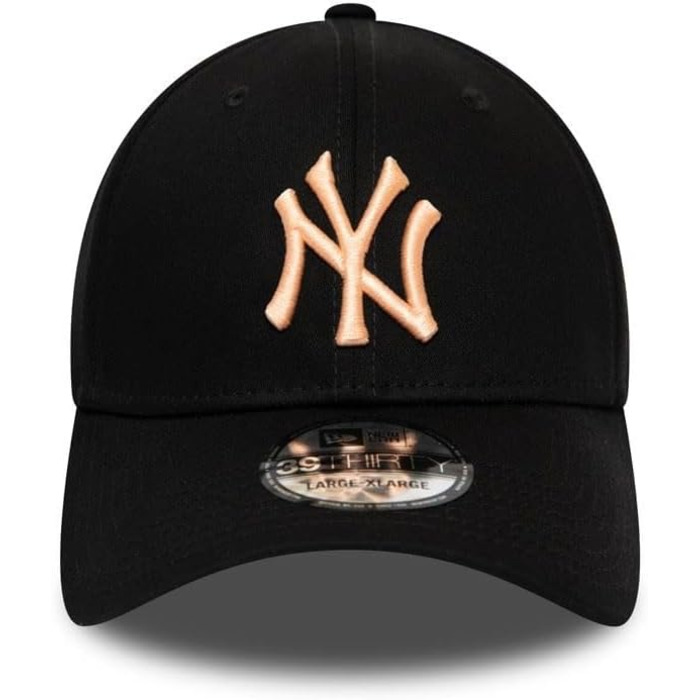 Кепка New Era MLB 39Thirty Yankees (Чорно-рожева, L-XL) - Оригінальна бейсболка