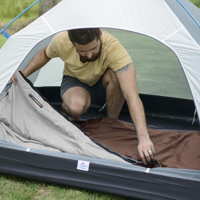 Спальний мішок Naturehike Deckenschlafsack - для туризму та кемпінгу, 7°C, легкий, підлітковий та дорослий (LW180-Braun)