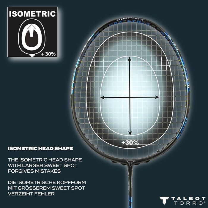 Набір для бадмінтона Talbot-Torro Isoforce 211: Графітові ракетки, 3 м'ячі, сумка. Ідеальний стартовий набір для бадмінтона.