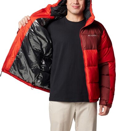 Куртка Columbia Pike Lake 2 Hooded Jacket чоловіча, червоно-пряна (S) - легка степлена куртка з капюшоном