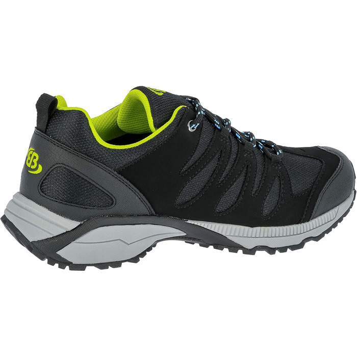 Черевики для хайкінгу Brütting для жінок, 43 EU, чорний, блакитний, лимонний