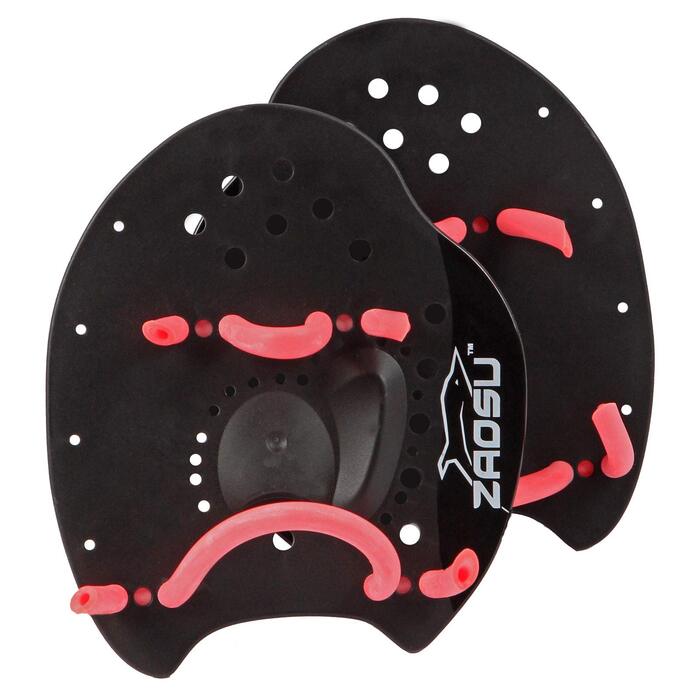 ZAOSU Ручні ласти для плавання | Тренувальні ласти для плавців та триатлонів, підійдуть для дітей та дорослих (S, Рожевий)