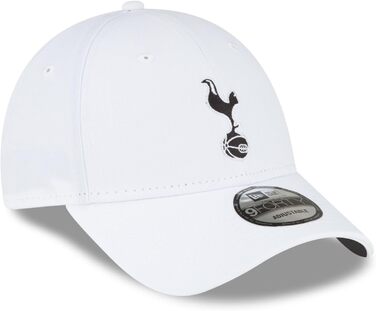 Кепка New Era 9Forty з регульованим розміром, бейсболка з вигнутим козирком, логотип команди, серії A, Прем'єр-ліга, універсальний розмір (білий)