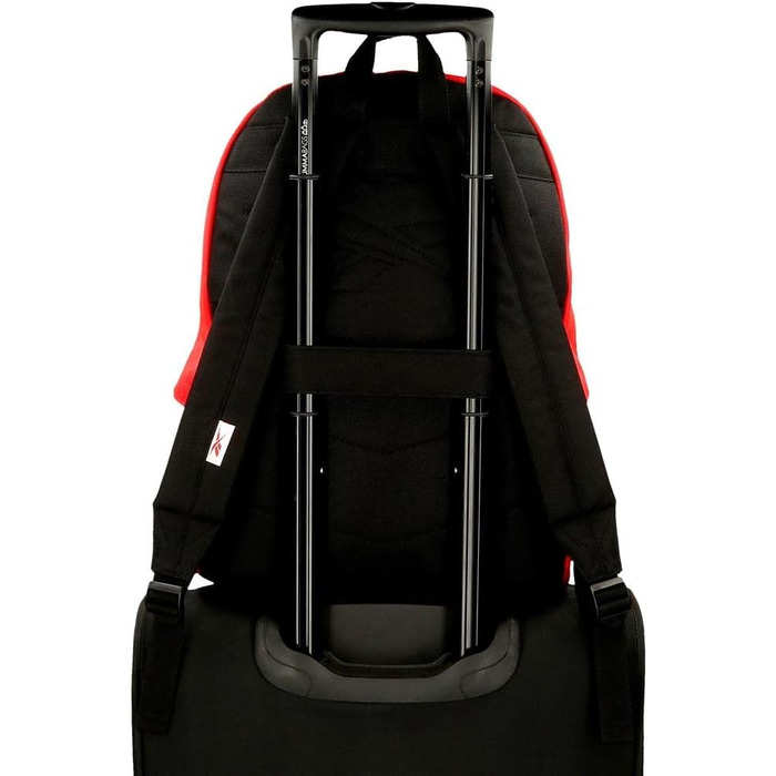 Шкільний рюкзак Reebok Boston, червоний, 31x44x15 см, 20,5 л, поліестер, з двома відділеннями
